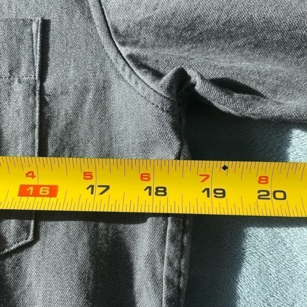 UNIQLO Denim Slim Fit Long Sleeve Grey Size Small - Picture 6 of 6